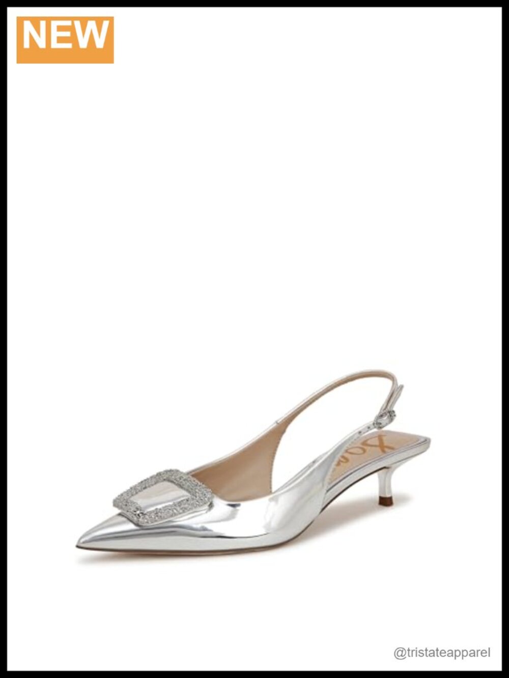 Sam Edelman Kammie Slingback Pump Kitten Heel Pointed Toe
